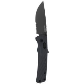 SOG Flash AT Partially Serrated 3.45" Folding Pocket Knife (Urban Grey)