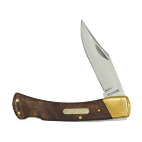 Old Timer(1187261) Golden Bear Lockback Folding Knife Desert Iron Wood