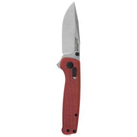 SOG TERMINUS XR G10 2.95" Folding Pocket Knife (Crimson) - Clamshell Package